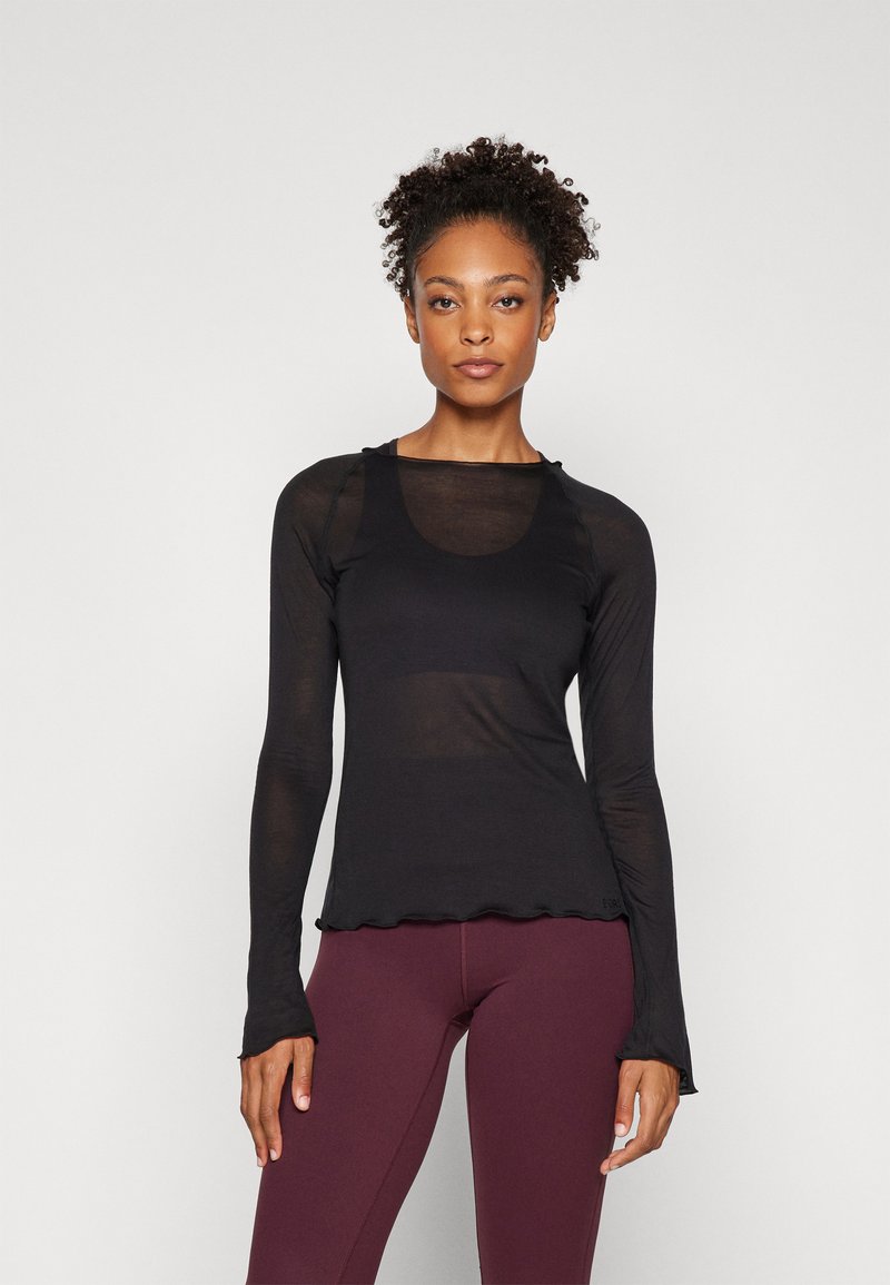 Björn Borg STUDIO LIGHT LONGSLEEVE - Top dugih rukava - black beauty