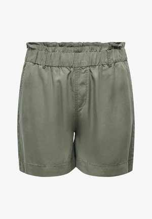 ONLY Carmakoma, SHORTS CARZANZI REGULAR FIT SHORTS - Shortsit - smokey olive