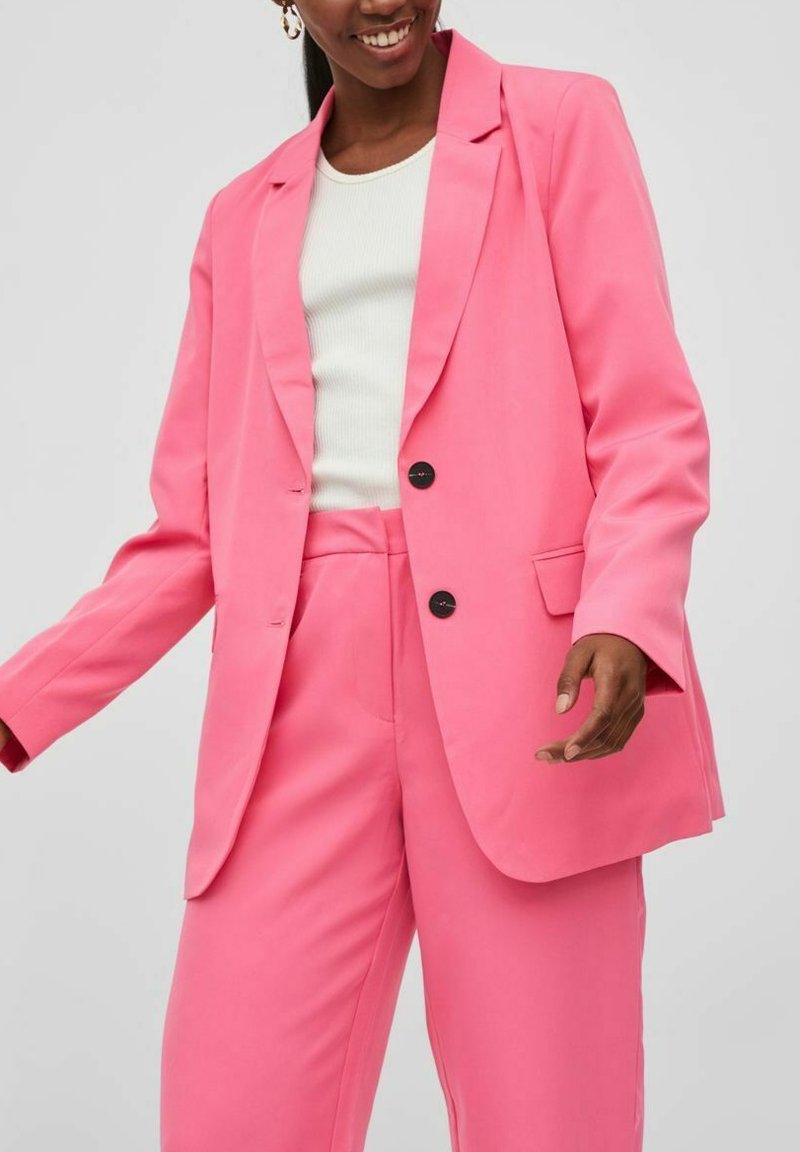 VILA LOOSE FIT - Short coat - fandango pink/pink - Zalando.de