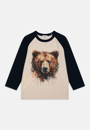 Top s dlhým rukávom - navy