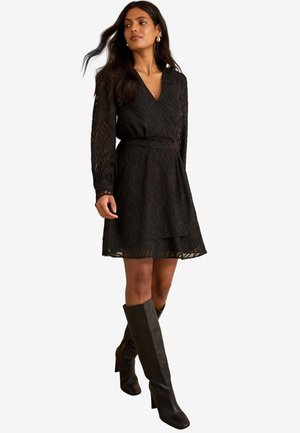 Love & Roses REGULAR FIT - WRAP   - Hverdagskjole - black zebra
