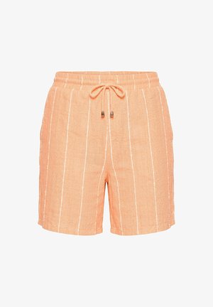 Studio Untold, SHORTS, WIDE LEGS, STRIPES, STRUKTUR, ELASTIKBUND - Shorts - orange