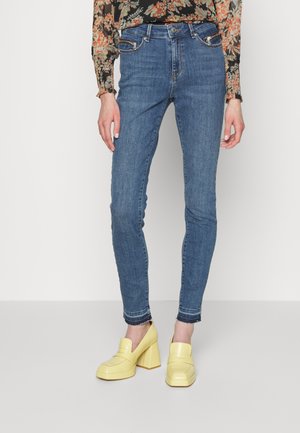 ALEXA ZIP BERGAMO - Calças de ganga de corte skinny - denim blue