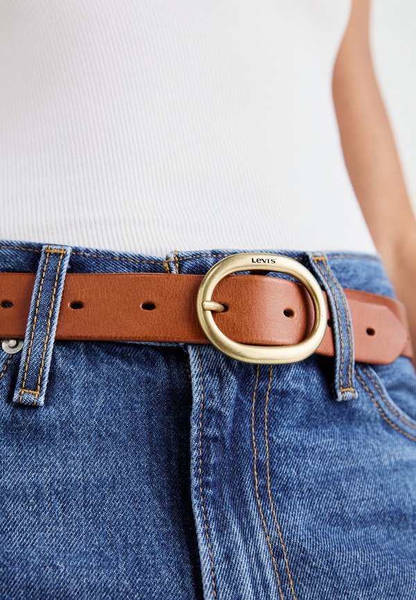 WOMEN'S HIGH-LOW BELT - Belt - cognac3