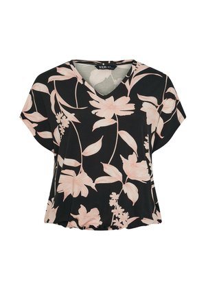 Yours Clothing, PLUS SIZE CASUAL TOPS. - T-shirt print - black