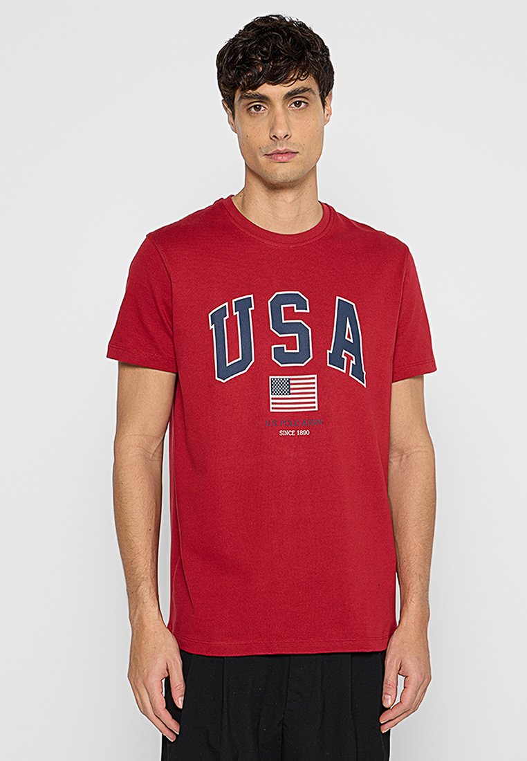U.S. Polo Assn. T-shirt print rood