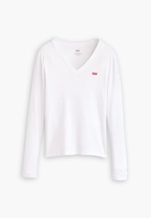 Levi's® ESSENTIAL - Tops ar garām piedurknēm - white