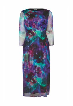 Yours Clothing FLORAL PRINT - Maxikjoler - purple