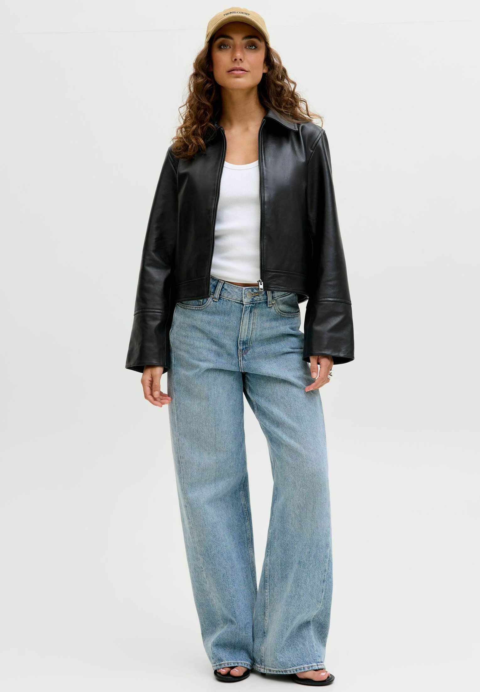 JJXX JXSIF - Leather jacket - black - Zalando.ie