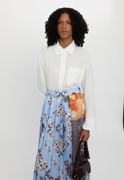 WEEKEND MaxMara EDERE - Pliceret nederdel /Nederdele med folder - azzurro