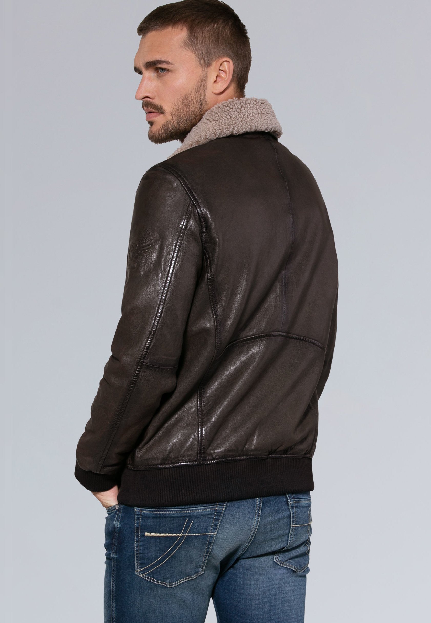 camp david leather jacket