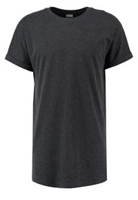 Urban Classics LONG SHAPED TURNUP - T-Shirt basic - charcoal/dunkelgrau