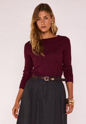 LENA - T-shirt à manches longues - bordeaux