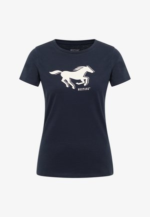 Mustang, Trükipildiga T-särk - blau