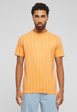 Karl Kani SMALL SIGNATURE - T-shirts print - orange offwhite