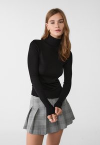 Stradivarius - NECK - Jumper - black denim Thumbnail Image 1