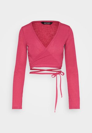Monki Pikkade varrukatega topp - pink