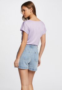 Morgan T-Shirt basic - parme