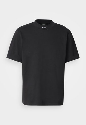 BOSS TEE COLLAR ZONE - Basic T-shirt - black