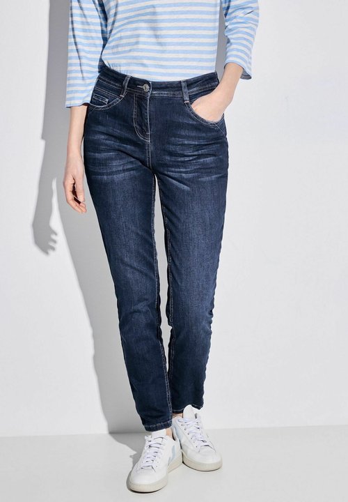 CECIL Trousers - Denim blue