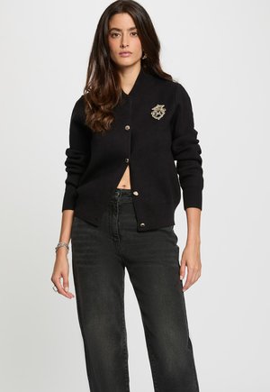 TEDDY HIGH NECK - Gilet - noir