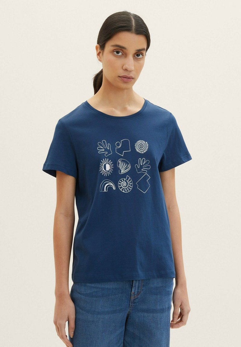 TOM TAILOR T-shirt imprimé - midnight sail