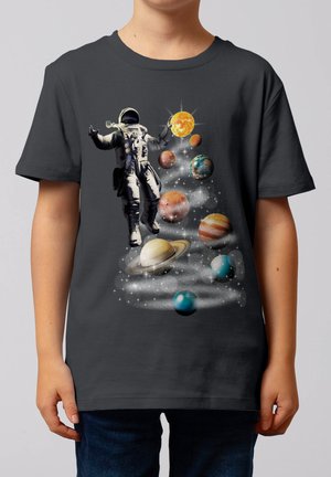 watapparel, WELTRAUMREISE UNISEX - T-shirt print - anthracite