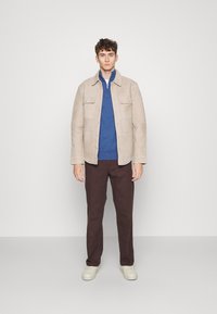 Selected Homme SLHBERG HALF ZIP  - Pulóver - true navy detail melange