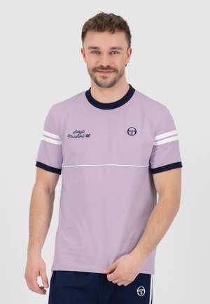 ORION DAVIS - Print T-shirt - thistle maritime blue white