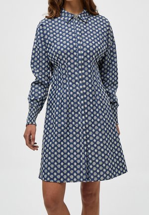 Skjortekjole - dark-blue denim