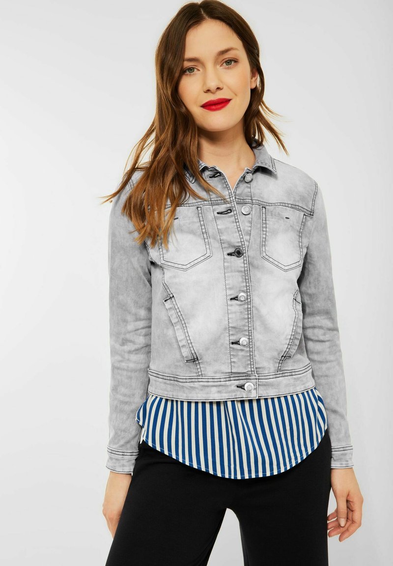 Damen Leichte Jacken | Street One Jeansjacke grau/hellgrau - BY00001 Damen Leichte Jacken | Street One Jeansjacke grau/hellgrau - BY00001