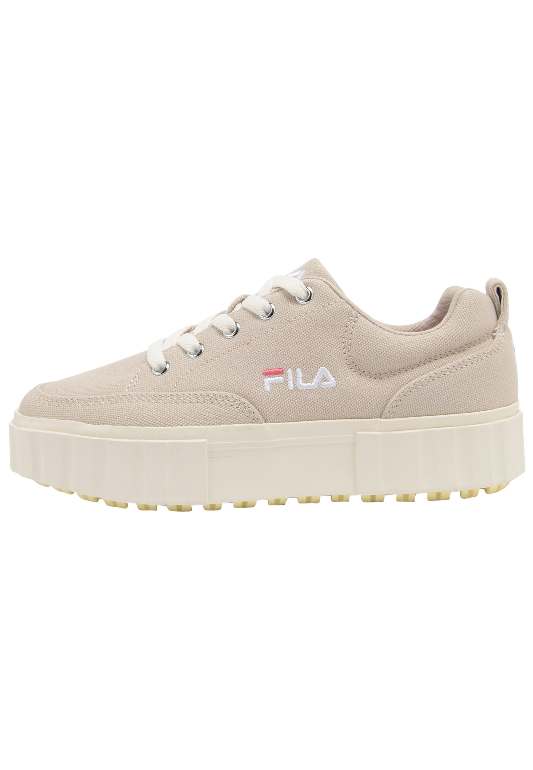 beige fila trainers