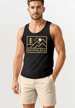 OUTDOOR DESIGN MINIMALISMUS BERGE - Top - schwarz/gelb