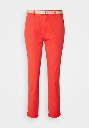 Esprit MIT GÜRTEL - Chino-püksid - red