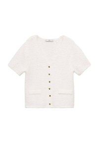 SHORT-SLEEVED - Cardigan - white