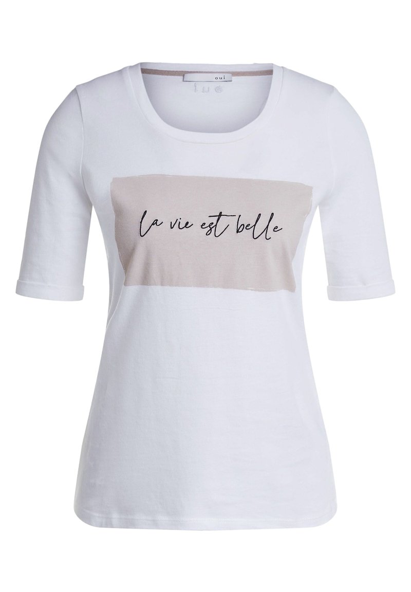Oui T-shirt imprimé - tan