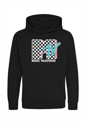 CHECKERED MTV INVERSE - Hoodie - black
