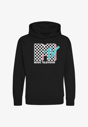 Henry Tiger CHECKERED MTV INVERSE - Felpa con cappuccio - black