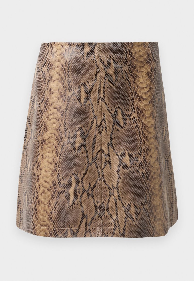 By Malene Birger Leren rok bruin