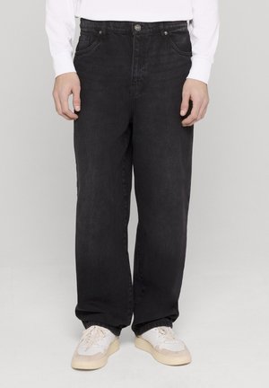 Urban Classics HEAVY OUNCE - Laza szabású farmerek - black washed