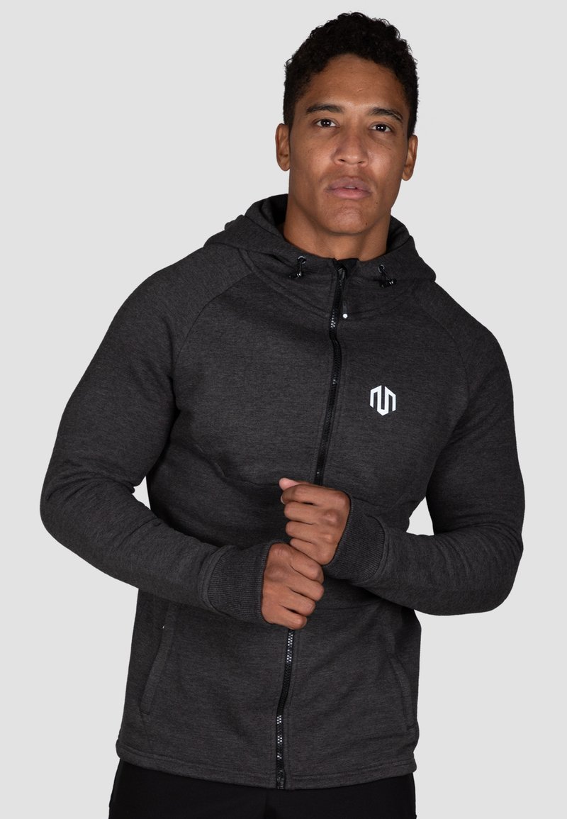 MOROTAI - SPORT - Sweater met rits - dunkelgrau, Vergroten