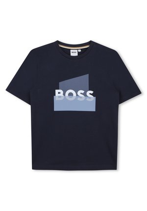 BOSS Kidswear, TEE-SHIRT MANCHES COURTES - T-shirt imprimé - bleu cargo