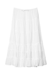RUFFLED - Jupe longue - white denim