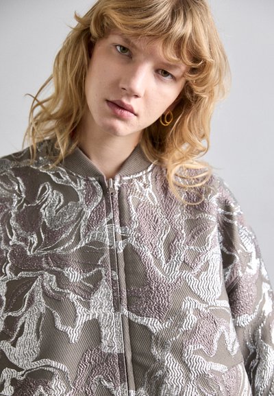Stine Goya Bomber Jacket - abstract foliage