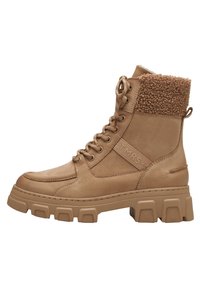Tamaris Botines con plataforma - camel