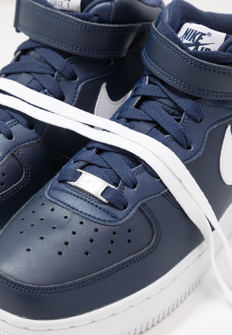 Nike Sportswear Air Force 1 Mid 07 Sneaker High Midnight Navy White Dunkelblau Zalando De