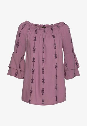 LASCANA, Bluse - lila-bedruckt