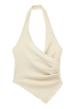 Koton, ASYMMETRIC HALTER NECK TOP. - Blusa - beige