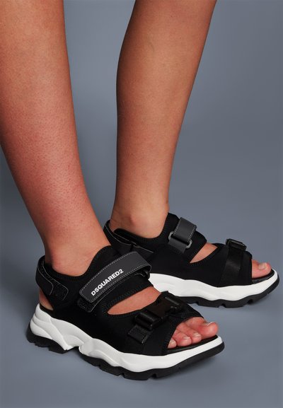 Dsquared2 UNISEX - Vaellussandaalit - black/white