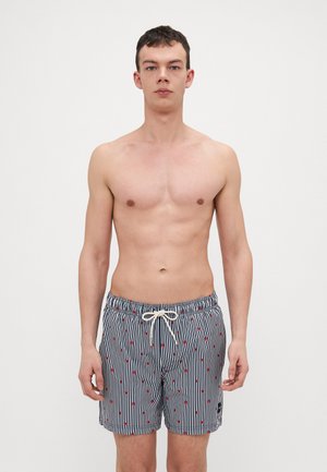 JPSTMAUI MINI STRIPE - Shorts da mare - navy